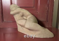 Vincent Glinsky Reclining Nude 11 Hand Cast White Foundry Stone Sculpture