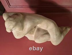 Vincent Glinsky Reclining Nude 11 Hand Cast White Foundry Stone Sculpture