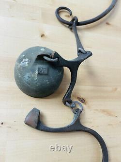 Vintage Bronze Cast Wind Chime Bell And Bracket RICHARD FISHER U. S. Bells Signed