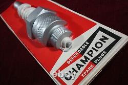 Vintage Champion Spark Plugs Sign Blow Mold 3d Plastic Old Gas Station