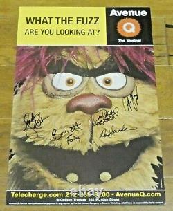 What The Fuzz Are You Looking At Cast Signed Broadway Window Card Poster 14x22