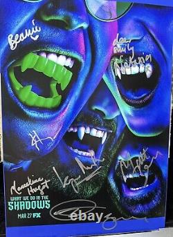 What We Do In The Shadows Cast Signed Photo 12x18 Kayvan Novak Autograph Berry