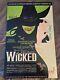 Wicked Broadway Musical Cast Signed Window Card Poster Idina Menzel