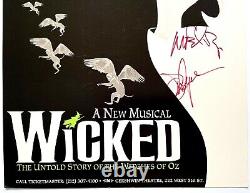 Wicked Cast Signed Broadway Window Card Autographed Poster Gershwin Theatre