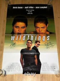 Wild Things cast signed 27x41 Original DS 1 sheet poster BAS COA