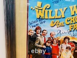 Willy Wonka 16x20 Cast Photo Autographed Signed Custom Framed with JSA LOA