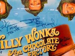 Willy Wonka 16x20 Cast Photo Autographed Signed Custom Framed with JSA LOA