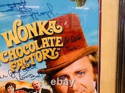 Willy Wonka 16x20 Cast Photo Autographed Signed Custom Framed with JSA LOA