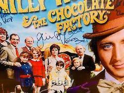 Willy Wonka 16x20 Cast Photo Autographed Signed Custom Framed with JSA LOA