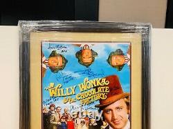 Willy Wonka 16x20 Cast Photo Autographed Signed Custom Framed with JSA LOA