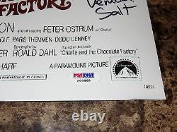 Willy Wonka & the Chocolate Factory Cast + 7 Signed Movie Poster Gene Wilder PSA