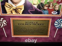 Willy Wonka & the Chocolate Factory Rare Cast Signed Movie Photo Gene Wilder PSA