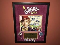 Willy Wonka & the Chocolate Factory Rare Cast Signed Movie Photo Gene Wilder PSA