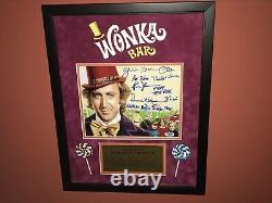 Willy Wonka & the Chocolate Factory Rare Cast Signed Movie Photo Gene Wilder PSA