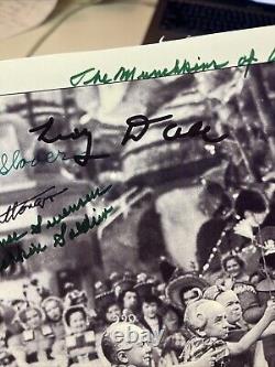 Wizard Of Oz The Munchkins Signed 8x10 Photo 9 Cast Member Signatures. Amazing