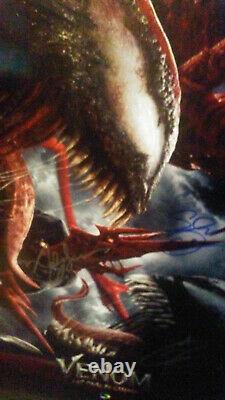 13x19 Affiche De Cinéma Signée Marvel Venom Let There Be Carnage + Coa