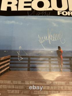AFFICHE DE FIL SIGNÉE PAR TOUT LE CAST 'REQUIEM FOR A DREAM' 24x36 AVEC CERTIFICAT D'AUTHENTICITÉ AUTOGRAPHIÉE