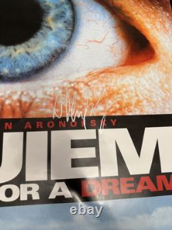 AFFICHE DE FIL SIGNÉE PAR TOUT LE CAST 'REQUIEM FOR A DREAM' 24x36 AVEC CERTIFICAT D'AUTHENTICITÉ AUTOGRAPHIÉE
