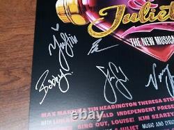 Affiche (14 × 22) autographiée par la distribution de & Juliet de Broadway avec 15 signatures