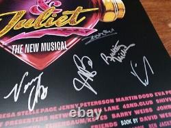 Affiche (14 × 22) autographiée par la distribution de & Juliet de Broadway avec 15 signatures