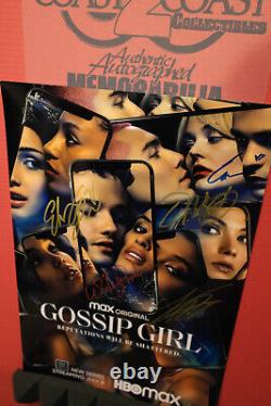 Affiche Autographiée Cast- Gossip Girl 2021 Tv Series 13x19 + Coa