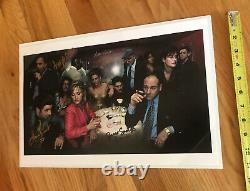 Affiche D'image Signée Sopranos Cast Signé À Sopranos Con Par 4 Membres Cast