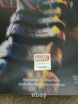 Affiche De Cinéma 27x40 Signée Spider-man No Way Home #45/50 (tom Holland)