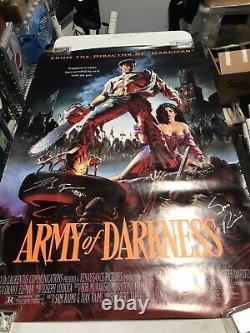 Affiche De Cinéma Evil Dead Army Of Darkness 1992 Cast Autographié Jw581