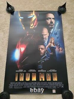 Affiche De Cinéma Signée Par Iron Man 27x40 Cast #22/50 (stan Lee Signé)