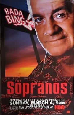 Affiche De Métro Originale De Sopranos (paulie) Signée 25 Cast
