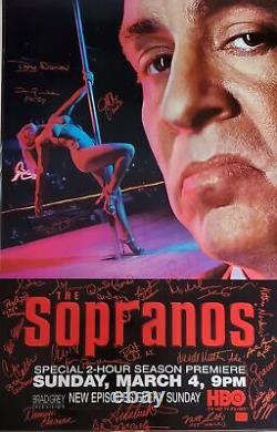 Affiche De Métro Originale De Sopranos (silvio) Signée 25 Cast