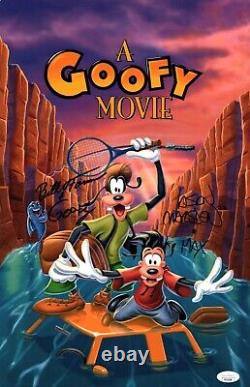 Affiche Mini 11x17 de Goofy Movie Signée par le Casting x2, Farmer, Marsden JSA Certifié