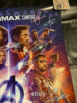 Affiche Signée Par Avengers Infinity War Cast Stan Lee & Chadwick Boseman Auto Coa