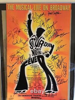 Affiche de Broadway dédicacée de SATURDAY NIGHT FEVER signée par la distribution - Voir les photos