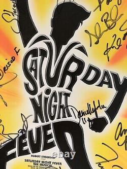 Affiche de Broadway dédicacée de SATURDAY NIGHT FEVER signée par la distribution - Voir les photos