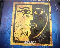 Affiche de fenêtre signée par la distribution originale du musical Broadway AIDA 2000 Disney