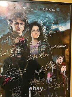 Affiche de film Harry Potter signée par tout le casting avec COA!