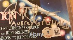 Affiche de film de vacances de Noël 1989 signée par 5 membres de la distribution, dont Juliette Lewis - RARE