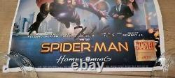 Affiche de film originale 27x40 signée par Tom Holland/Distribution de Spiderman: Homecoming avec certificat d'authenticité
