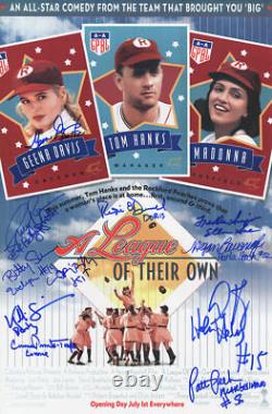 Affiche de film signée 11x17 de A League Of Their Own (11 autos et INS) SS COA