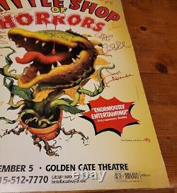 Affiche de la distribution signée de LITTLE SHOP OF HORRORS Broadway 2003 au théâtre GOLDEN GATE