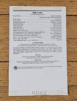 Affiche de la distribution signée de la pièce de théâtre Rent de 1996 au Nederlander Theatre à Broadway