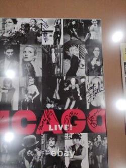 Affiche de théâtre de Broadway Chicago sur Broadway Cast-Signed! NYC