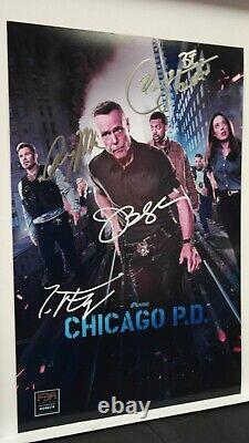 Affiche dédicacée de la série télévisée Chicago P. D. avec Jason Beghe 11x17 + COA