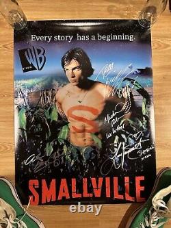 Affiche dédicacée du casting de Smallville