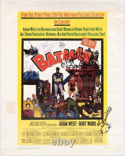 Affiche dédicacée signée par la distribution de Batman ! AMCo LOA ! 8607