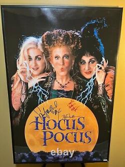 Affiche du film Hocus Pocus signée par tout le casting avec certificat d'authenticité ? PAS DE REPRO