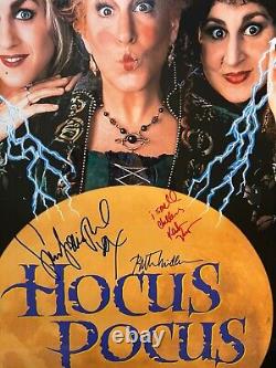 Affiche du film Hocus Pocus signée par tout le casting avec certificat d'authenticité ? PAS DE REPRO