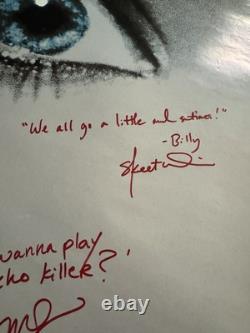 Affiche du film Scream 1996 27x40 Original SS, Signée par le casting X7 Lillard, Ulrich COA