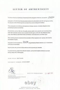 Affiche encadrée 11X17 signée par 8 acteurs de Gotham McKenzie Pinkett-Smith avec certificat d'authenticité et lettre d'authenticité